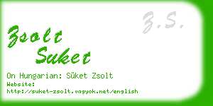 zsolt suket business card